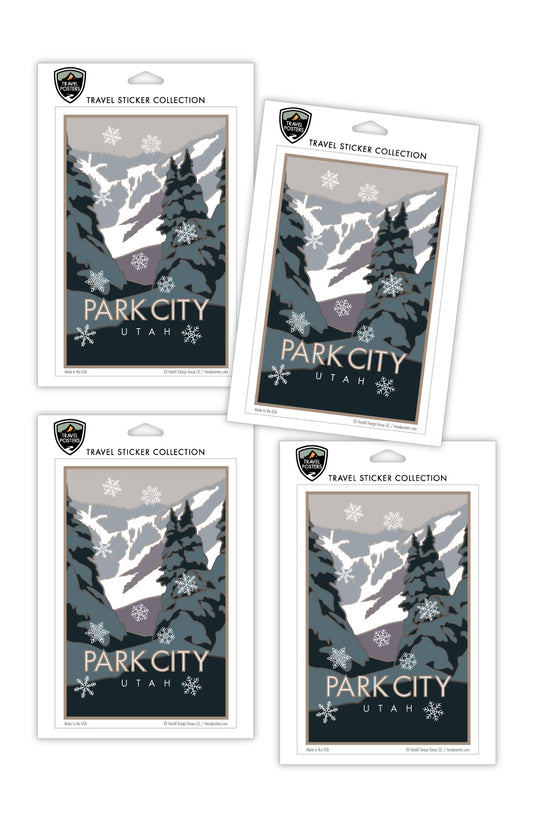 Park City, Utah - 4" x 6" Sticker