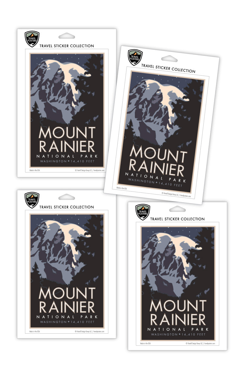 Mt. Rainier National Park, Washington - 4" x 6" Sticker