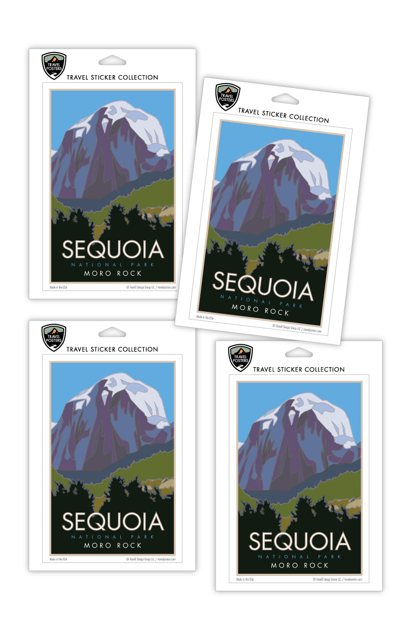 Sequoia National Park, Moro Rock, California - 4" x 6" Sticker