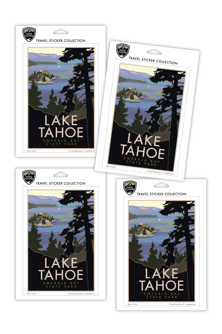 Lake Tahoe, Emerald Bay - 4" x 6" Sticker