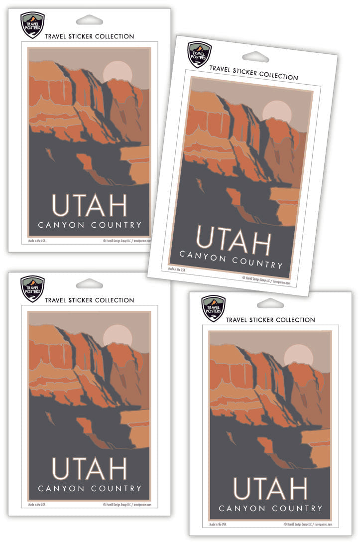 Utah Canyon Country - 4" x 6" Sticker