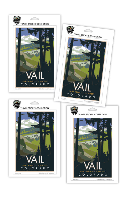 Vail Basin, Summer - 4" x 6" Sticker