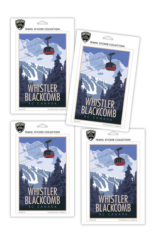 Whistler Blackcomb - BC, Canada - 4" x 6" Sticker