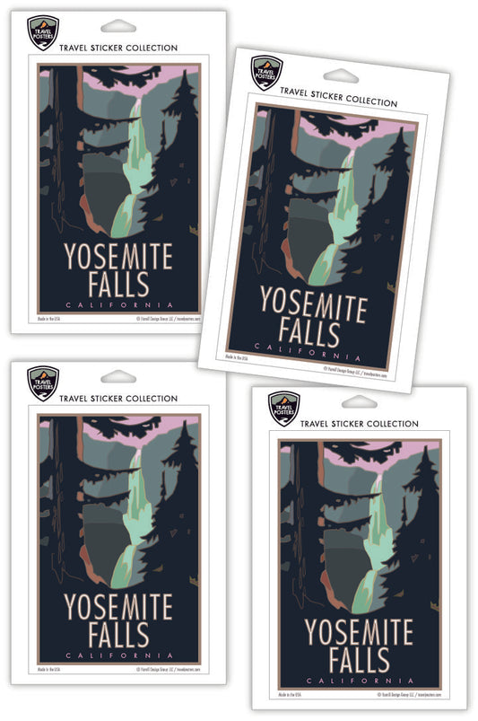 Yosemite Falls, Yosemite National Park - 4" x 6" Sticker