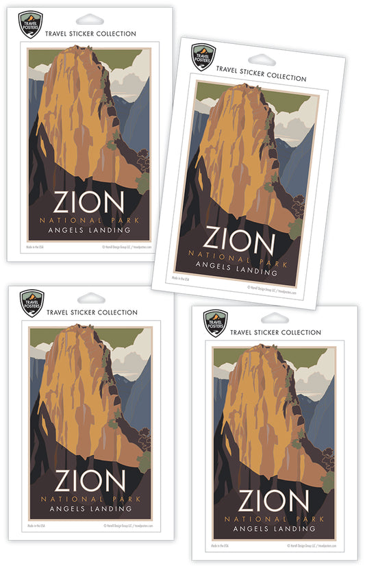 Zion National Park (Angels Landing), Utah - 4" x 6" Sticker