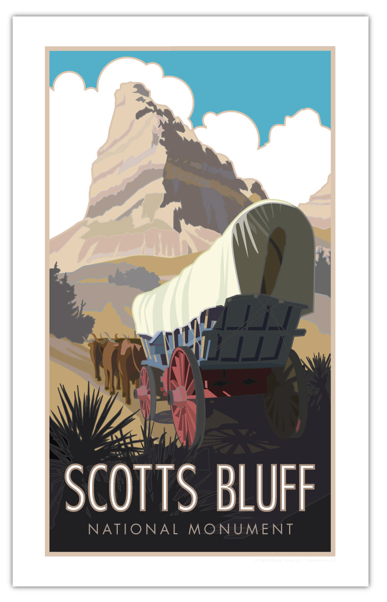 Scotts Bluff National Monument, Nebraska - Poster