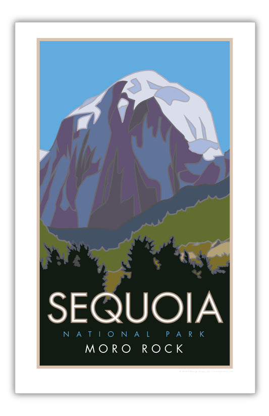 Sequoia National Park, Moro Rock, California  - Poster