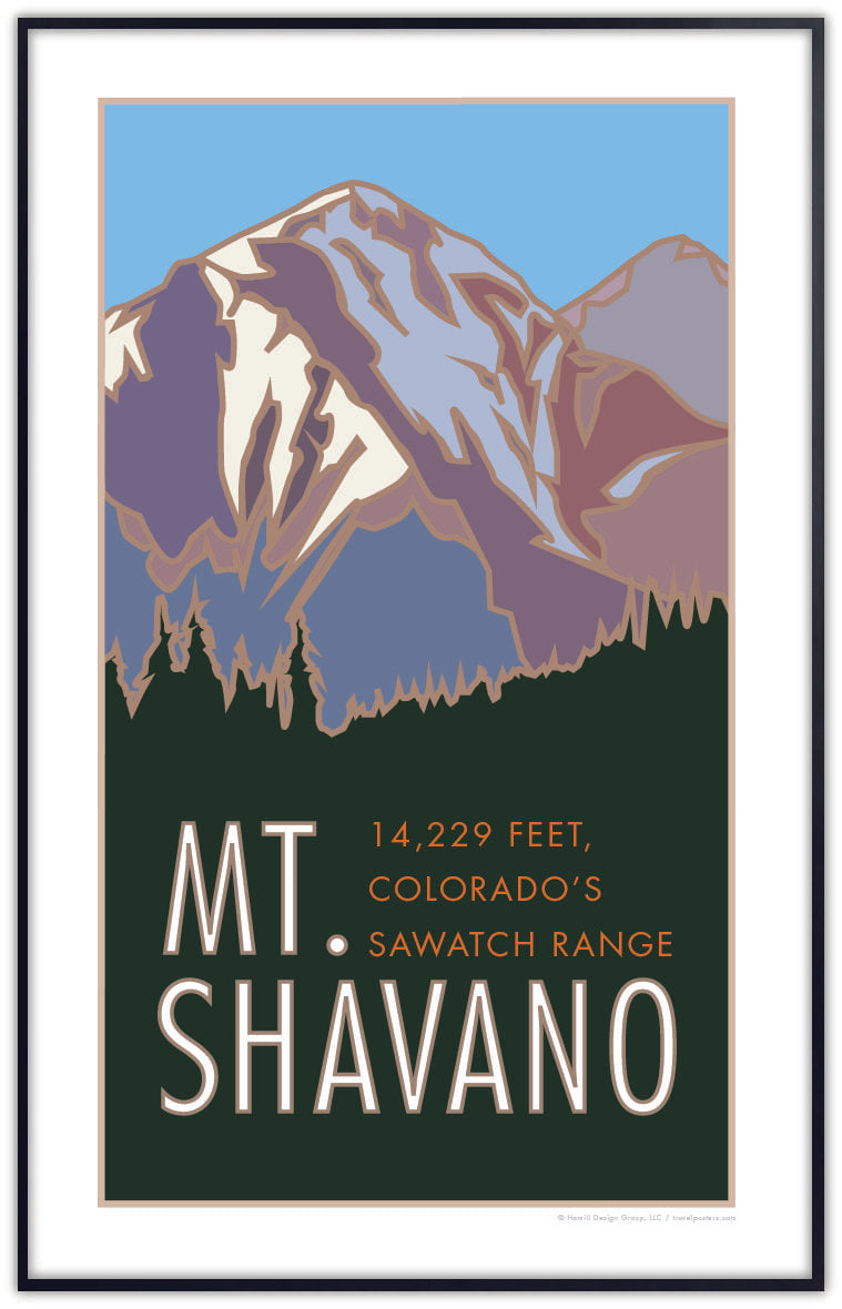 Mt. Shavano, Colorado - Colorado 14er - Poster