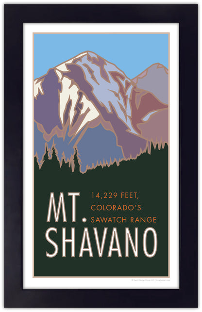 Mt. Shavano, Colorado - Colorado 14er - Poster