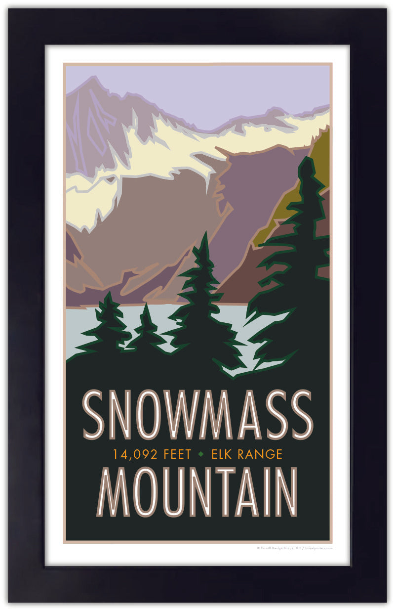 Snowmass Mountain, Colorado - Colorado 14er - Poster