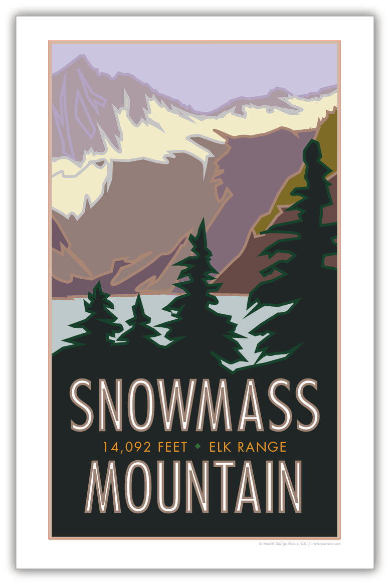 Snowmass Mountain, Colorado - Colorado 14er - Poster