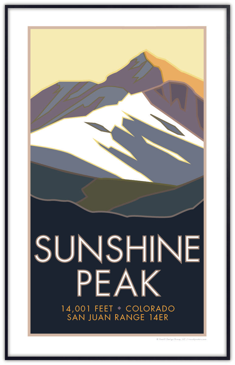 Sunshine Peak, Colorado - Colorado 14er - Poster