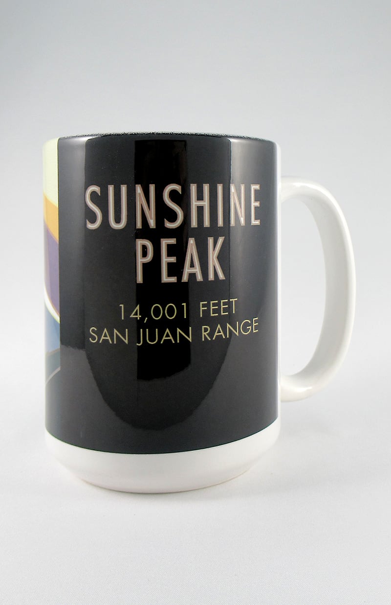 Sunshine Peak, Colorado - Colorado 14er - 15oz. Ceramic Mug