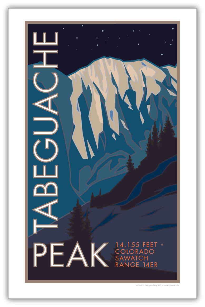 Tabeguache Peak, Colorado - Colorado 14er - Poster