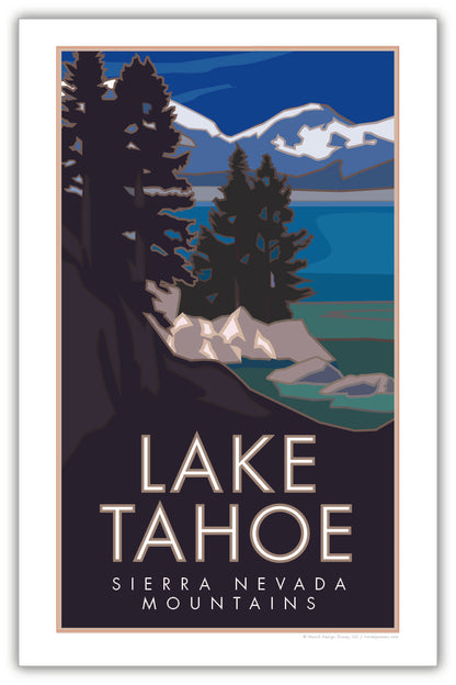 Lake Tahoe, California - Poster