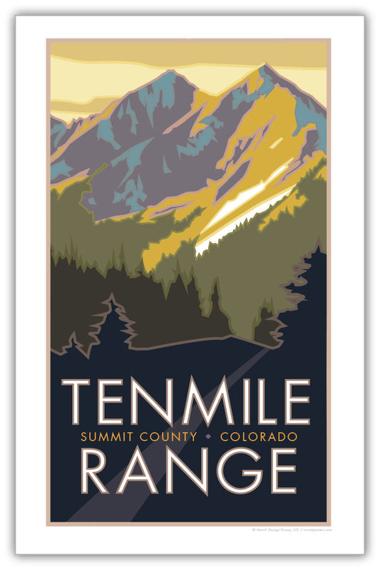 Ten Mile Range, Colorado - Poster