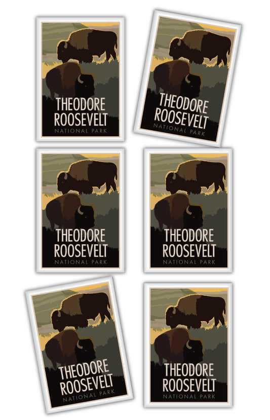 Theodore Roosevelt National Park (Bison) - 2.5" x 3.5" Magnet