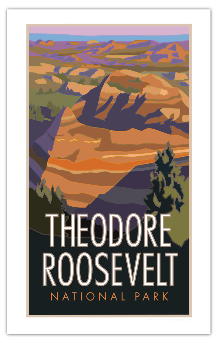 Theodore Roosevelt National Park (Painted Canyon) - Poster