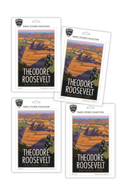 Theodore Roosevelt National Park (Painted Canyon) - 4" x 6" Sticker