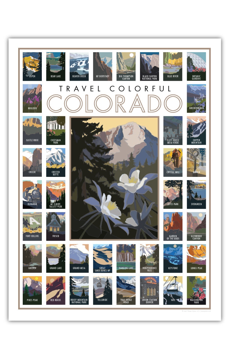 Travel Colorful Colorado - Poster