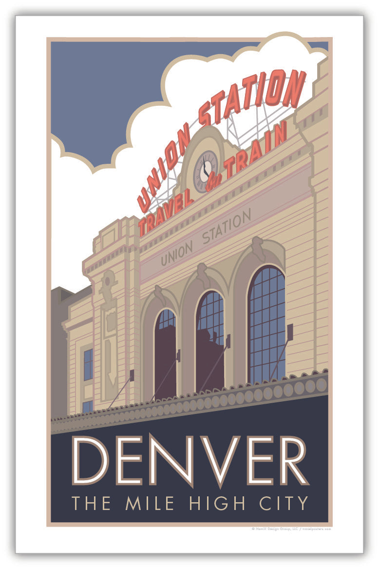 Union Station 2 (Summer Exterior), Denver, Colorado - Poster