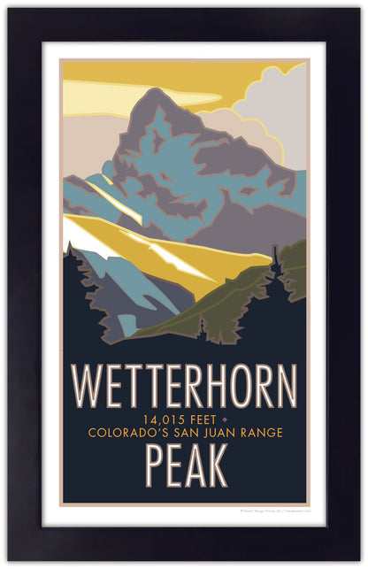 Wetterhorn Peak, Colorado - Colorado 14er - Poster