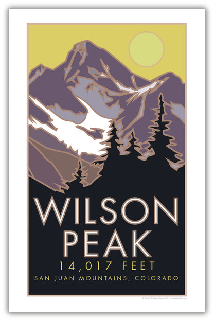 Wilson Peak, Colorado - Colorado 14er - Poster