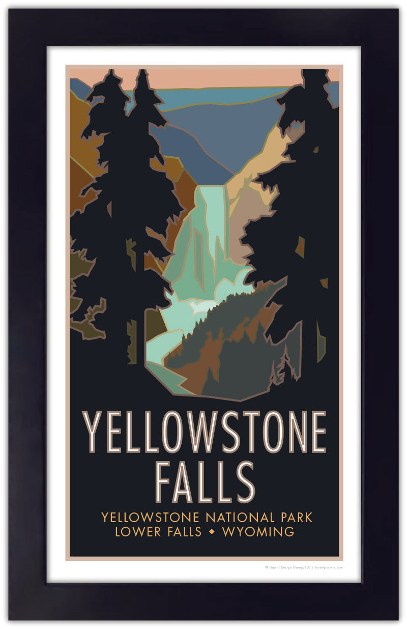 Yellowstone Falls, Yellowstone National Park, Wyoming - Poster