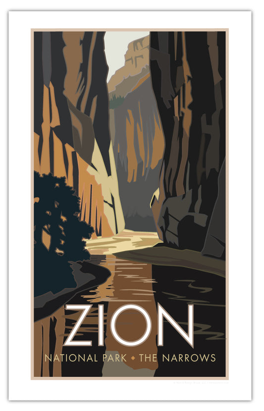 Zion National Park (The Narrows), Utah - Poster