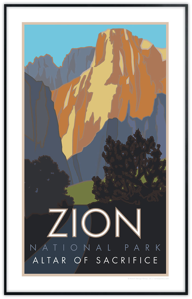 Zion National Park (Altar of Sacrifice), Utah Poster